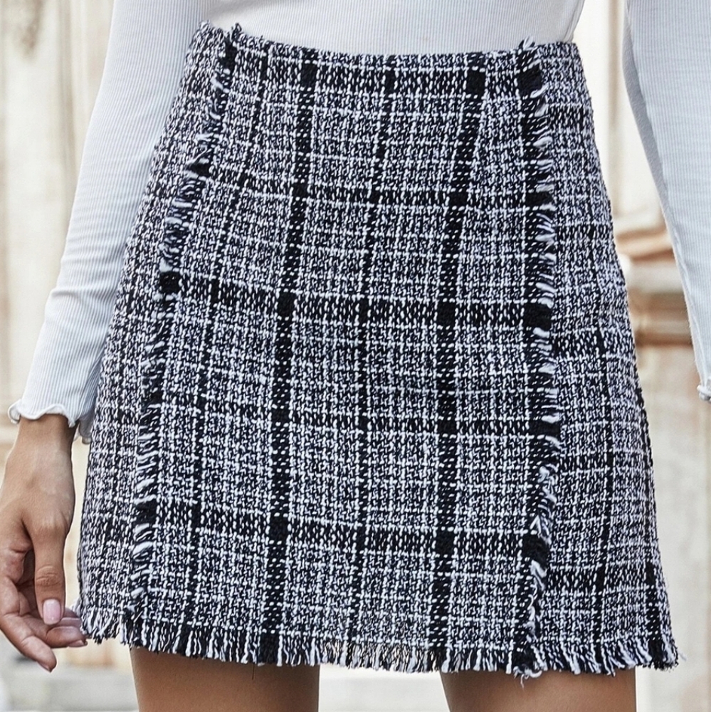 SHEIN Tweed Skirt
